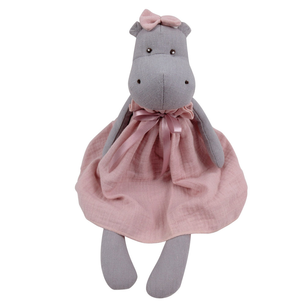 Large Linen Hippo
