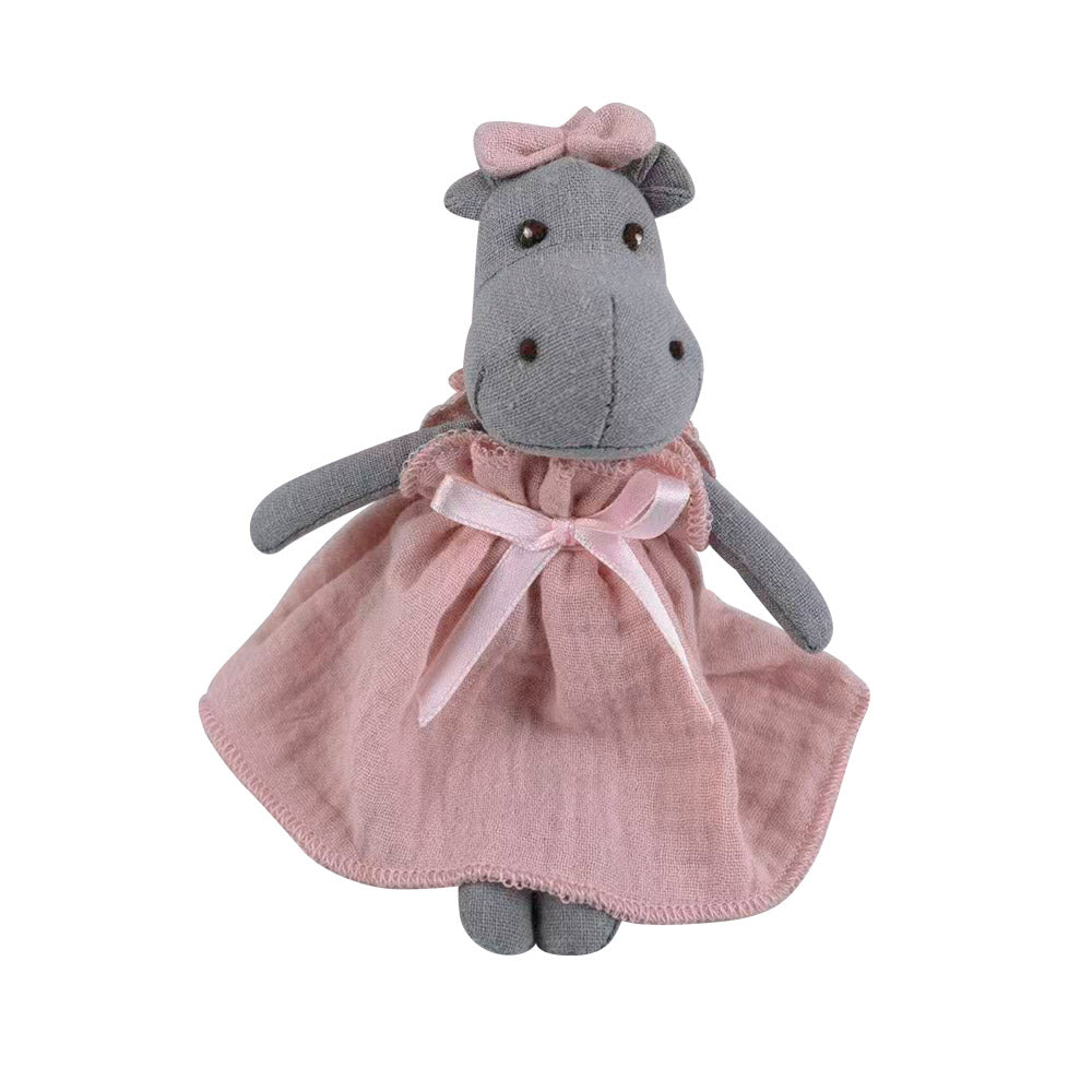 Mini Linen Hippo