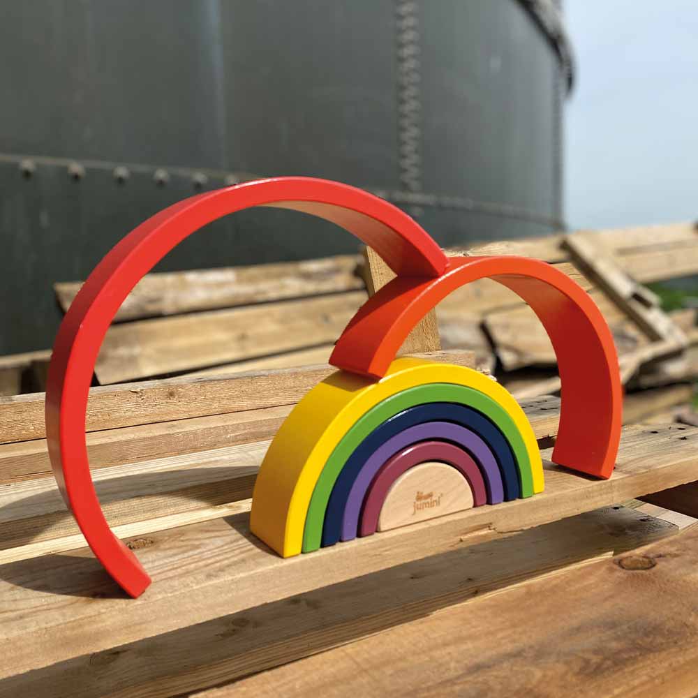 Wooden Rainbow Stacker