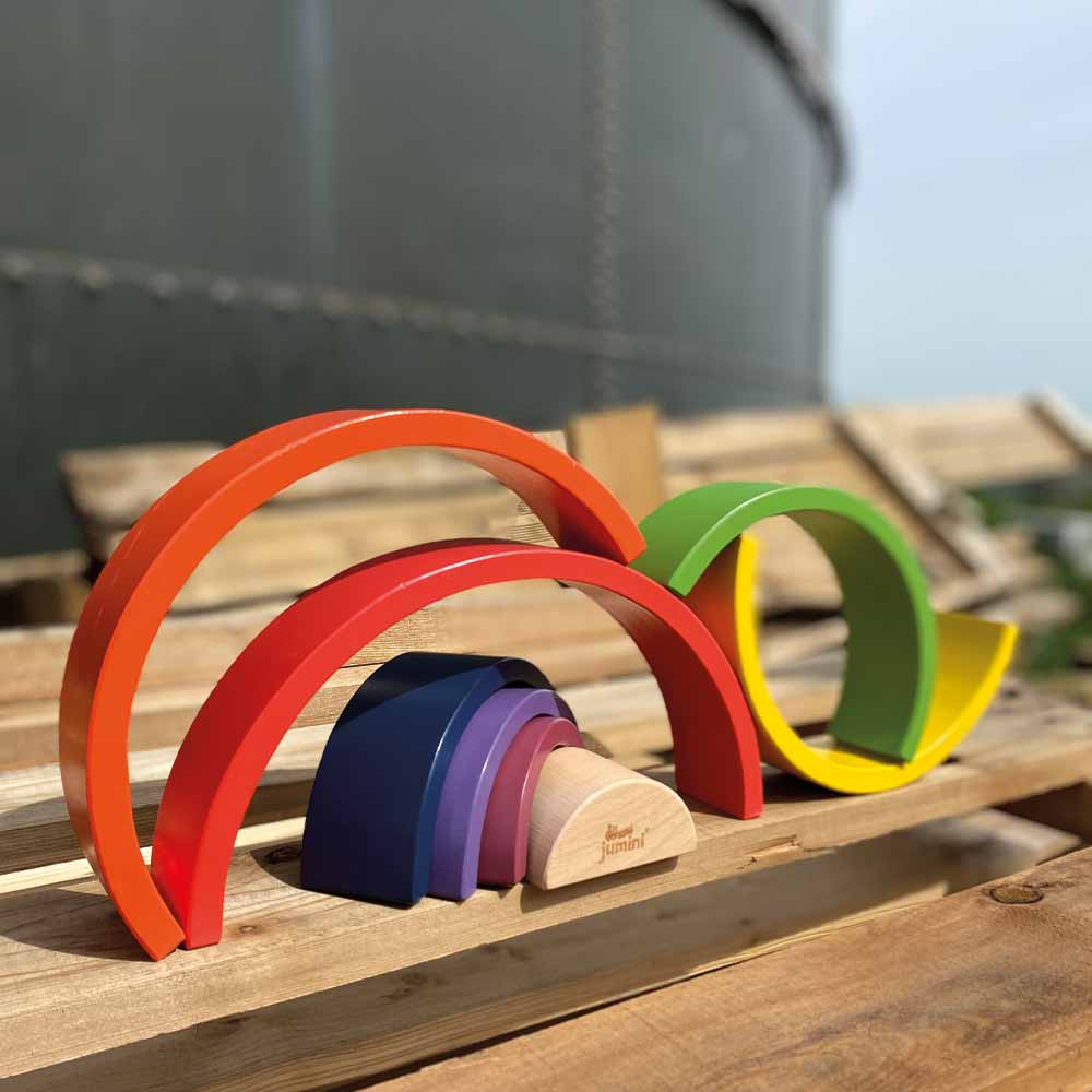 Wooden Rainbow Stacker