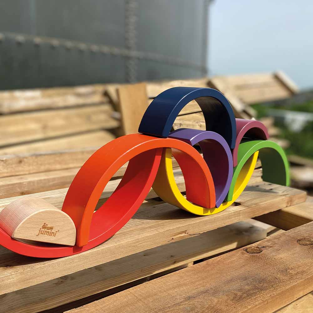 Wooden Rainbow Stacker
