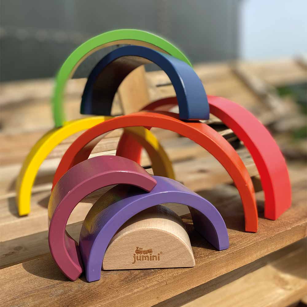 Wooden Rainbow Stacker