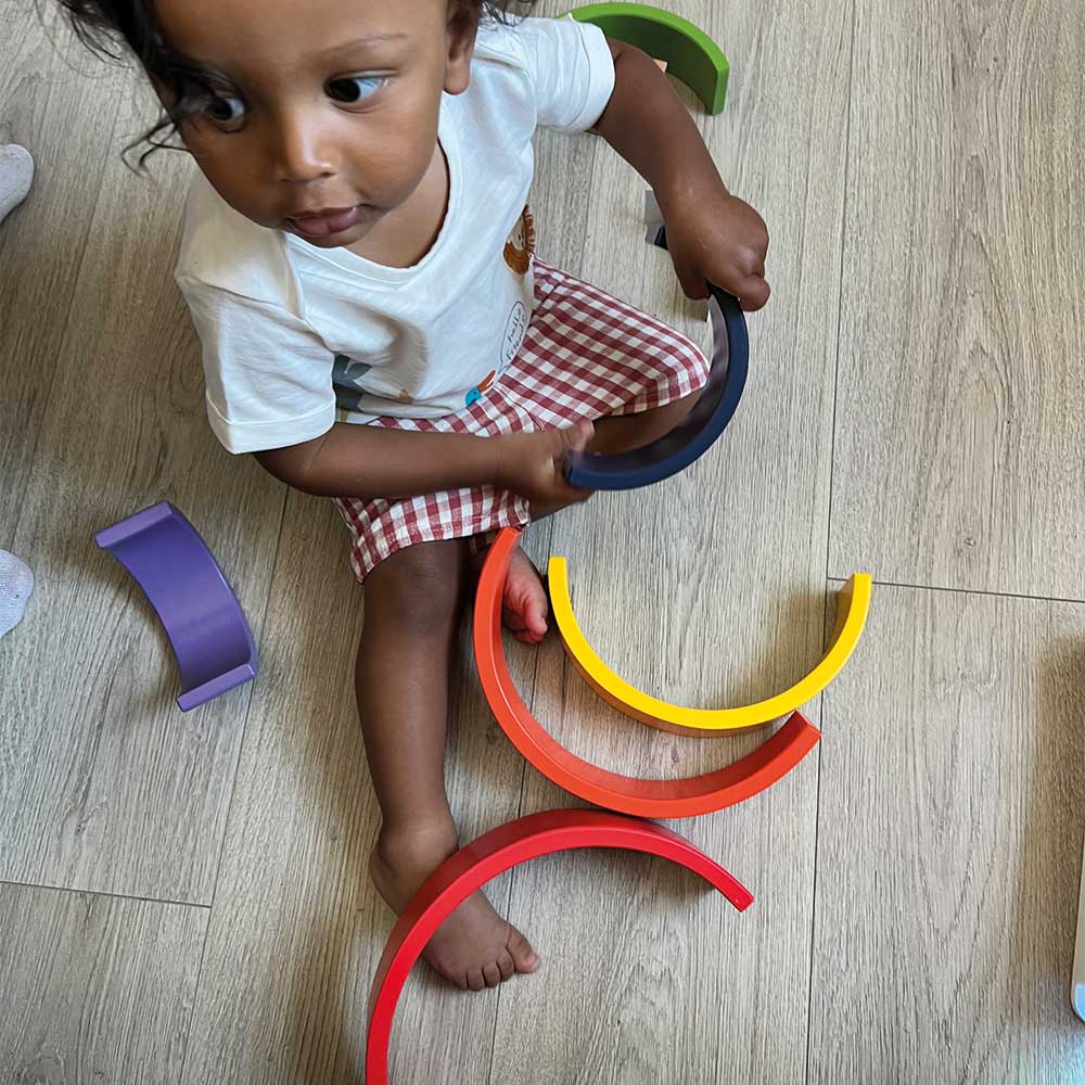 Wooden Rainbow Stacker