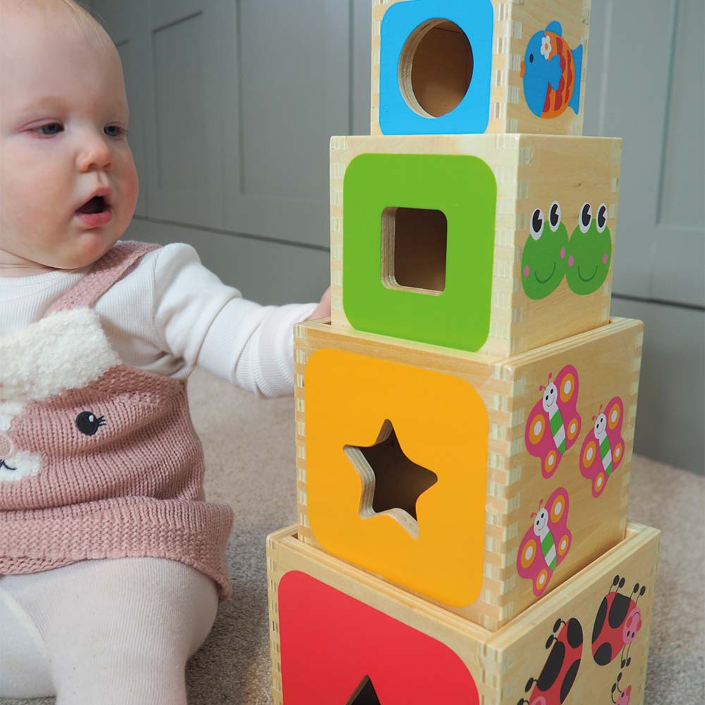 Wooden Stacking Cubes