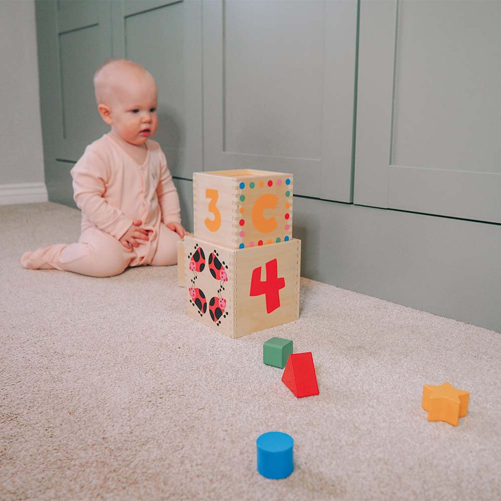 Wooden Stacking Cubes