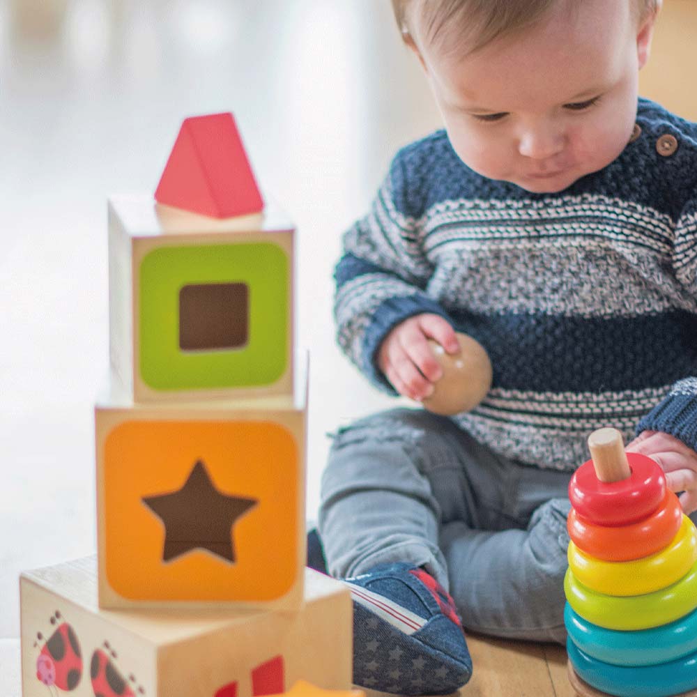 Wooden Stacking Cubes