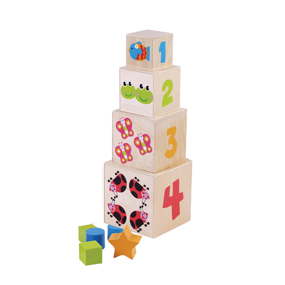 Wooden Stacking Cubes