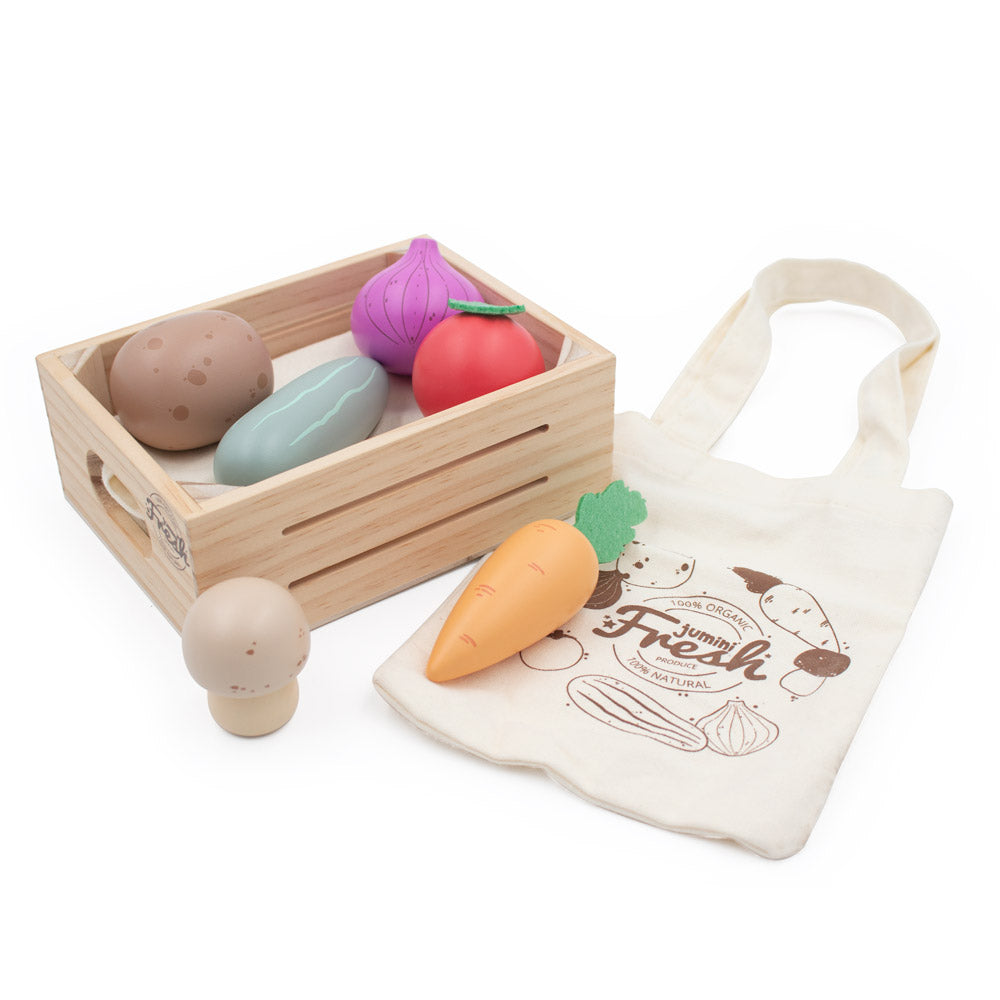 Wooden Play Food Crates